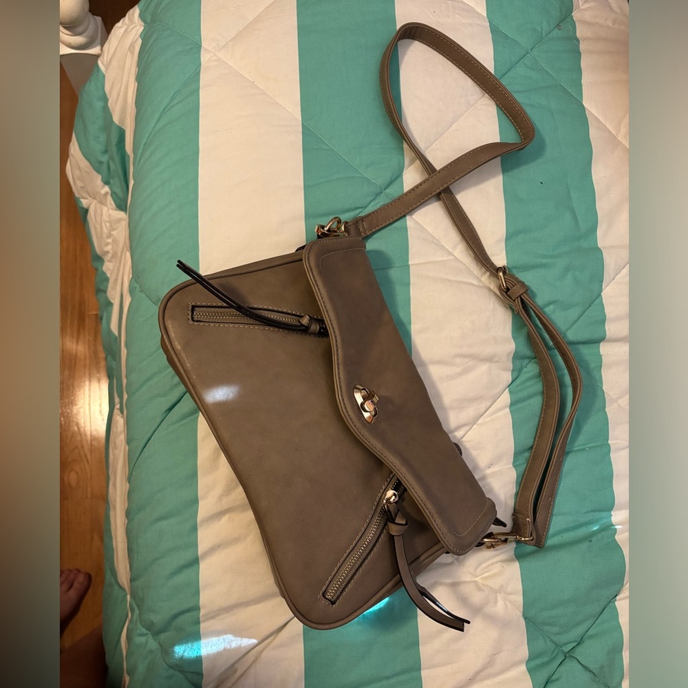 Taupe shoulder bag